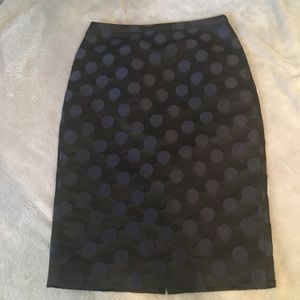 NWOT J. Crew Polka Dot Pencil Skirt